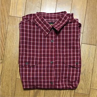 【美品】赤 チェックシャツ(シャツ/ブラウス(長袖/七分))