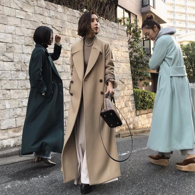 アメリ LITTLE FLARE LONG COAT ロングコート-