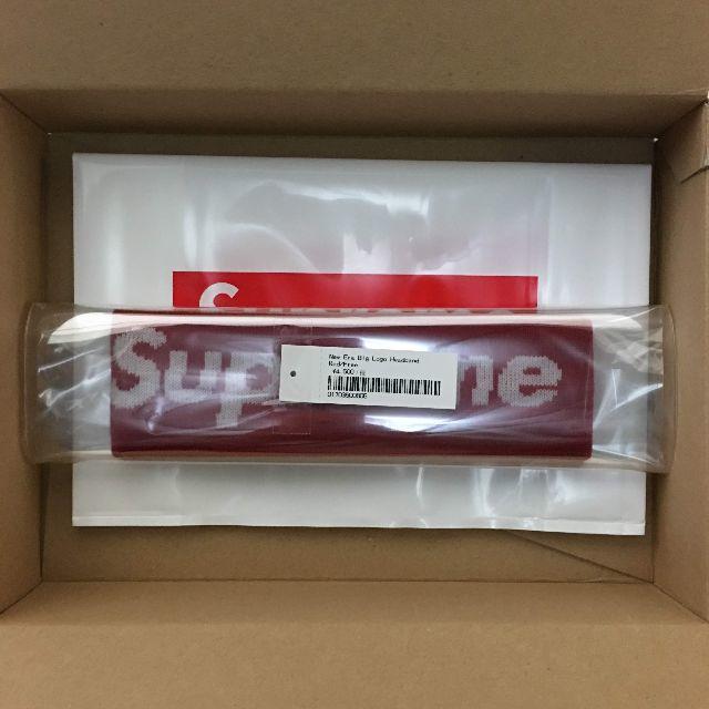 【赤】Supreme New Era Big Logo Headband Red