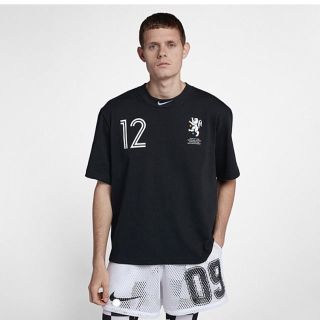 オフホワイト(OFF-WHITE)のXL希少 OFF WHITE NIKE Football Collection黒(Tシャツ/カットソー(半袖/袖なし))