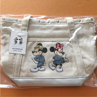 ディズニー(Disney)のANA限定 アコモデ スタッズデコバッグ/新品(トートバッグ)