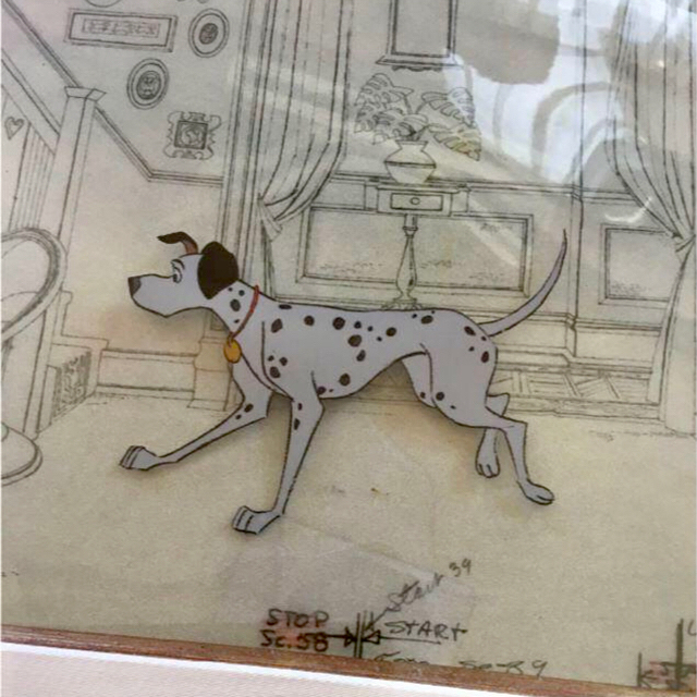 絵画☆ディズニー 101匹わんちゃんのセル画(原画)オリジナルです 絵画☆ディズニー 101匹わんちゃんのセル画(原画)オリジナルです