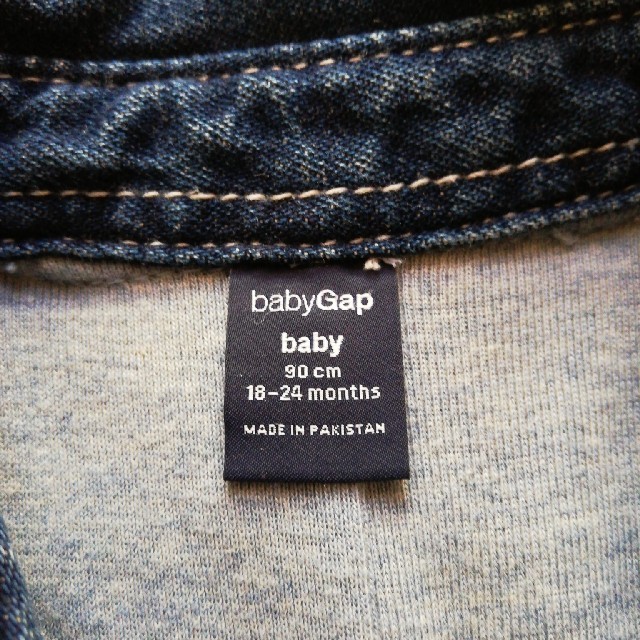 babyGAP(ベビーギャップ)のBabyGap　ジーンズつなぎ服　サイズ90 キッズ/ベビー/マタニティのキッズ服男の子用(90cm~)(パンツ/スパッツ)の商品写真
