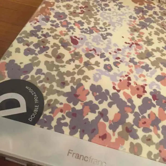 Francfranc(フランフラン)の定価9720円ダブルサイズの布団カバー インテリア/住まい/日用品の寝具(シーツ/カバー)の商品写真