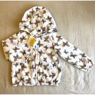 ギャップキッズ(GAP Kids)の新品 ギャップ キッズ ウィンドブレーカー ブルゾン ジャンパー ホワイト 女子(ジャケット/上着)