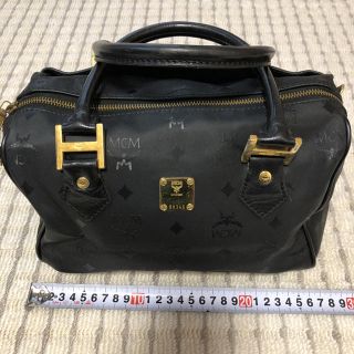 エムシーエム(MCM)のMCM ハンドバック 長期自宅保管 使用感あります  黒(ハンドバッグ)