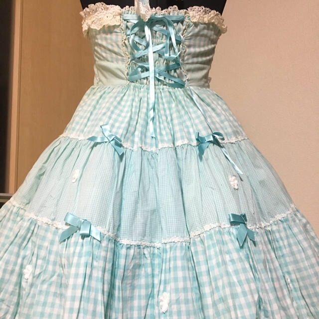 Angelic Pretty(アンジェリックプリティー)のアンジェリックプリティ ホルターネックワンピ レディースのワンピース(ミニワンピース)の商品写真