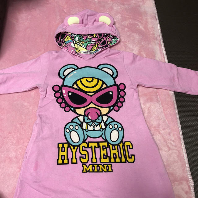 HYSTERIC MINI(ヒステリックミニ)のヒス クマ耳 キッズ/ベビー/マタニティのキッズ服女の子用(90cm~)(ワンピース)の商品写真