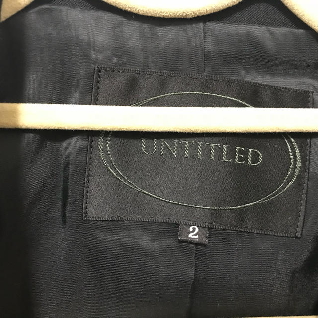 UNTITLED(アンタイトル)の【untitled】黒ジャケット レディースのジャケット/アウター(テーラードジャケット)の商品写真