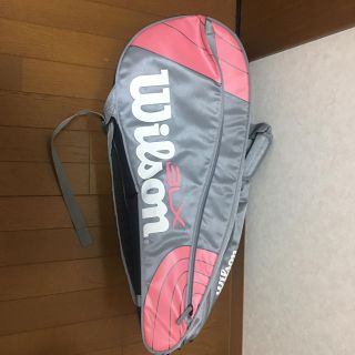 ウィルソン(wilson)の専用ページ Wilson ラケットバック グレーピンク(バッグ)