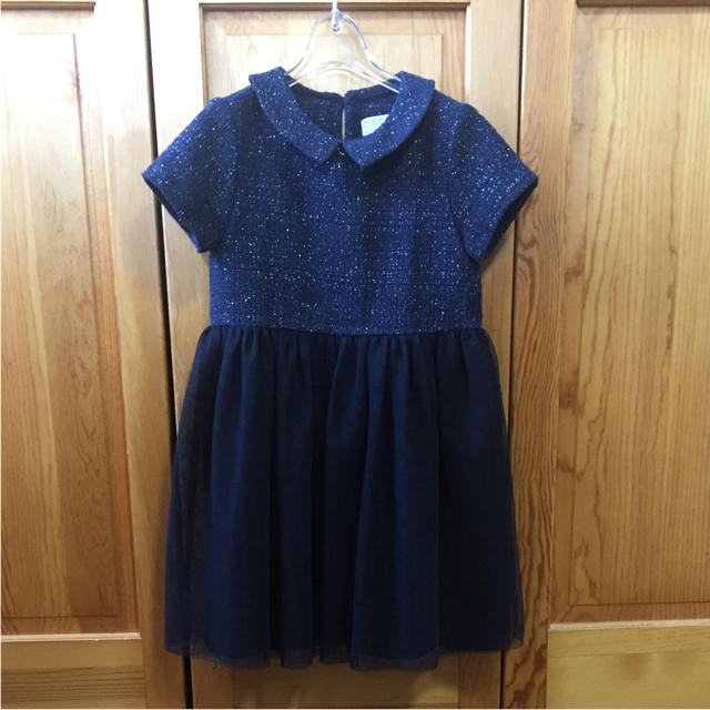 ZARA KIDS(ザラキッズ)のZARAチュール&ツイルドレスお呼ばれワンピース発表会結婚式ガールズ116込 キッズ/ベビー/マタニティのキッズ服女の子用(90cm~)(ドレス/フォーマル)の商品写真