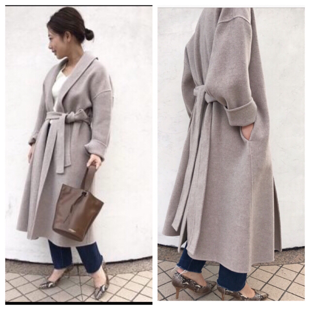 Plage - plage ダブルモッサローブコート ベージュ38の通販 by Plage - plage ダブルモッサローブコート ベージュ38の通販 by