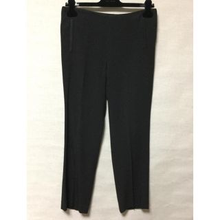 バーニーズニューヨーク(BARNEYS NEW YORK)のUSED☆ザロウthe row☆上質ジョーゼットパンツ☆ブラック☆2(その他)