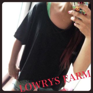 ローリーズファーム(LOWRYS FARM)の【LOWRYSFARM】ドルマントップス(カットソー(半袖/袖なし))