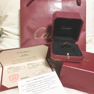 カルティエ(Cartier)のCartier カルティエ ラブリング ホワイトゴールド WG 付属品すべて有(リング(指輪))