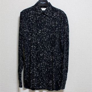 サンローラン(Saint Laurent)のほぼ未使用☆Saint Laurent Paris スプラッターシャツ エディ期(シャツ)