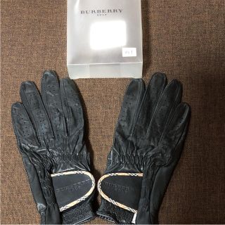 バーバリー(BURBERRY)の【新品未使用】パーバリーゴルフ 両手用グローブ 黒(その他)