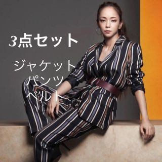 エイチアンドエイチ(H&H)のH&M 安室奈美恵 ストライプセットアップ3点(セット/コーデ)