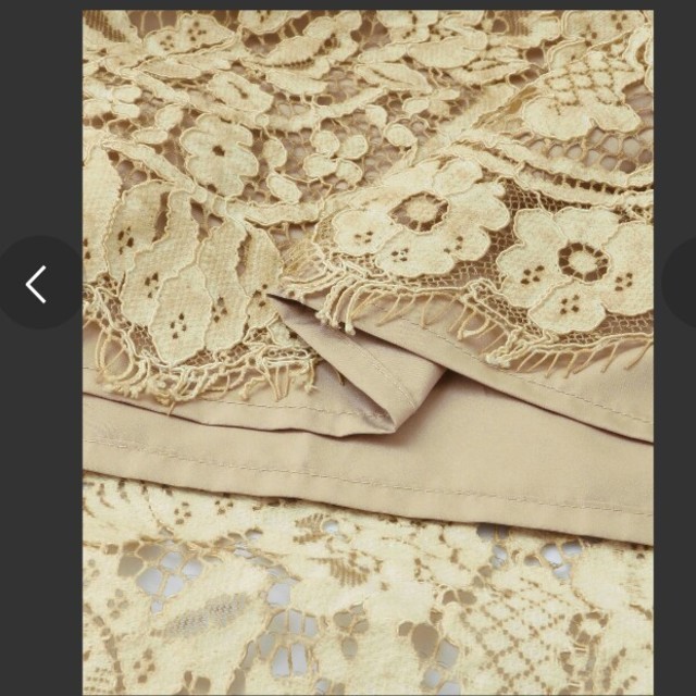 KBF(ケービーエフ)の《新品》ＫＢＦ＋☆製品染めﾚｰｽﾗｯﾌﾟｽｶｰﾄ レディースのスカート(ロングスカート)の商品写真