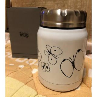 ミナペルホネン　flutter  silver thermo mug  タンク