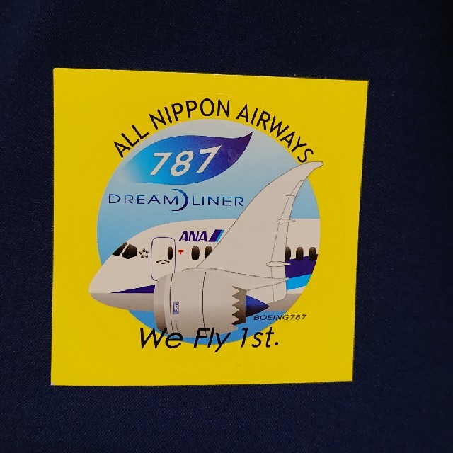 ANA(全日本空輸)(エーエヌエー(ゼンニッポンクウユ))のANA 787 ステッカー(シール) エンタメ/ホビーのコレクション(ノベルティグッズ)の商品写真