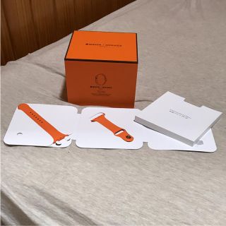 エルメス(Hermes)のApple Watch series3  エルメスオレンジベルト42 未使用新品(その他)