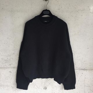 アパルトモンドゥーズィエムクラス(L'Appartement DEUXIEME CLASSE)のbassike オーバーニット BLACK ベーシーク acne AURALEE(ニット/セーター)