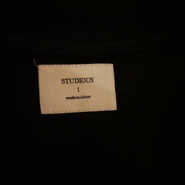 STUDIOUS(ステュディオス)のダイチ様専用 STUDIOUS  MA-1切り替えブルゾン ブラック メンズのジャケット/アウター(ブルゾン)の商品写真