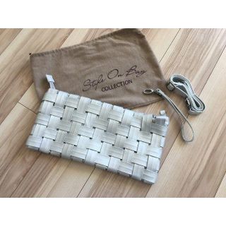 ザラ(ZARA)の３Wayクラッチ★ショルダー★シルバー★美品(クラッチバッグ)