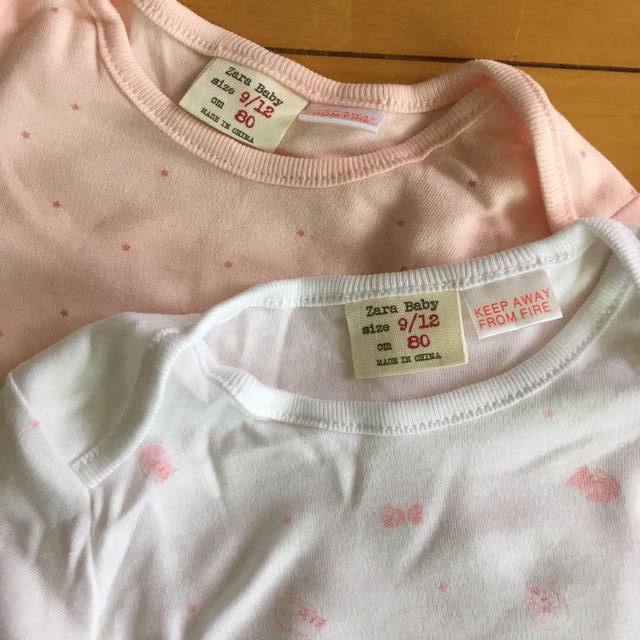 ZARA(ザラ)の【新品】 ZARA baby ザラベイビー長袖 ロンパース 2枚セット キッズ/ベビー/マタニティのベビー服(~85cm)(ロンパース)の商品写真