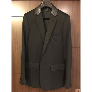 ディオールオム(DIOR HOMME)のディオールオム 2005aw レザーカラージャケット 46 サンローランパリ(テーラードジャケット)