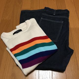 フォーエバートゥエンティーワン(FOREVER 21)のフォーエバー21 セーター＆UNIQLOジーンズ(ニット/セーター)