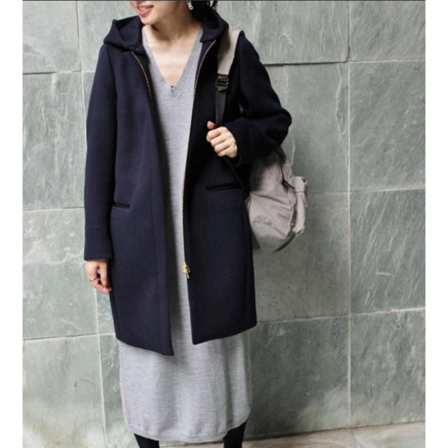IENA(イエナ)のゆり様専用 二重織りシャルムフードコクーンコート レディースのジャケット/アウター(ロングコート)の商品写真
