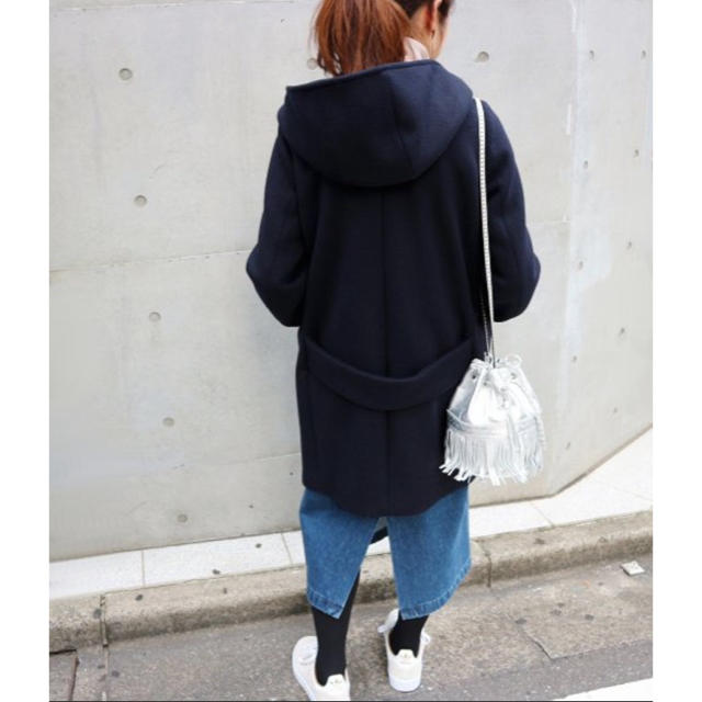 IENA(イエナ)のゆり様専用 二重織りシャルムフードコクーンコート レディースのジャケット/アウター(ロングコート)の商品写真