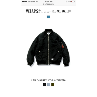 W)taps - 期間限定Wtaps 18aw I AM MA1 Mサイズ 黒の通販 by Readymade