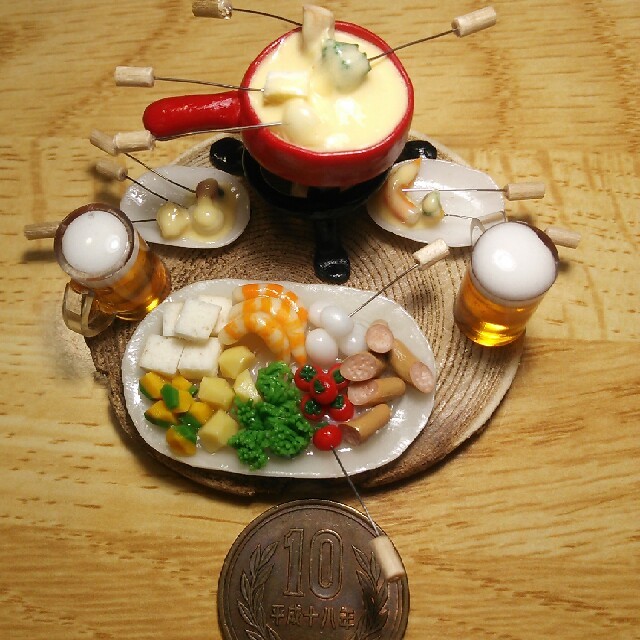 ビジネスバック 食品サンプル チーズフォンデュ | dizmekaro.com