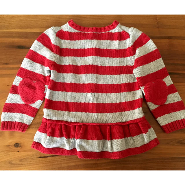 babyGAP(ベビーギャップ)のbaby gap ペプラムニットカーディガン ♡ キッズ/ベビー/マタニティのキッズ服女の子用(90cm~)(カーディガン)の商品写真