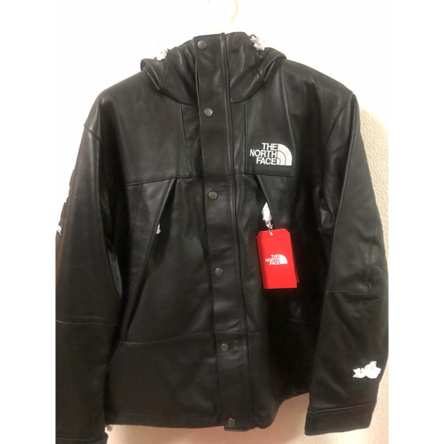 Supreme(シュプリーム)のsupreme north レザー マウンテン パーカ M black  メンズのジャケット/アウター(マウンテンパーカー)の商品写真