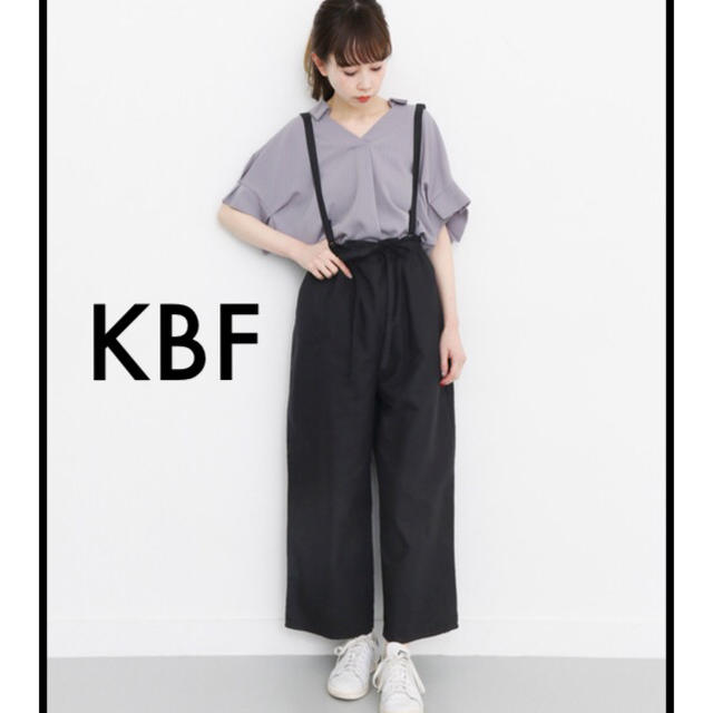 KBF(ケービーエフ)のKBF サス付き2wayイージーパンツ レディースのパンツ(サロペット/オーバーオール)の商品写真