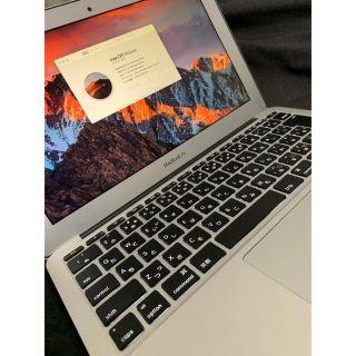 マック(Mac (Apple))の【中古美品】Mac Book air 11インチ Early2014 充電61回(ノートPC)