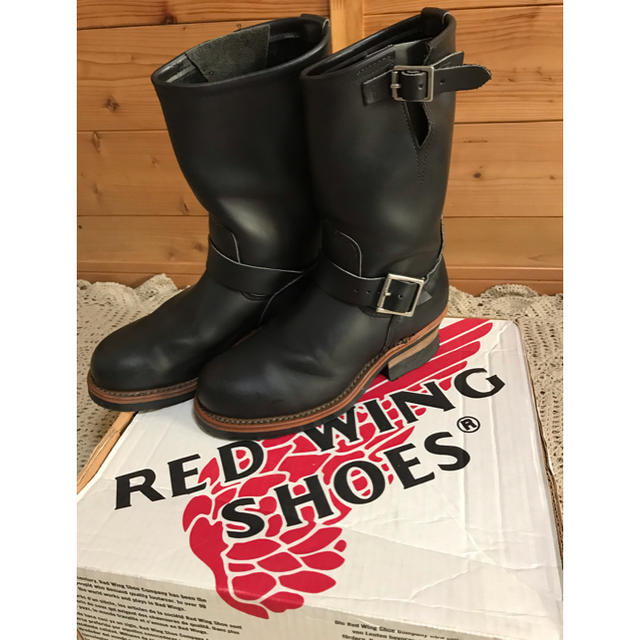 REDWING(レッドウィング)のレッドウィング エンジニアブーツ黒色 メンズの靴/シューズ(ブーツ)の商品写真