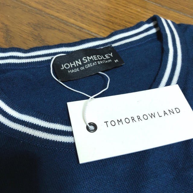 JOHN SMEDLEY(ジョンスメドレー)のMAKO様専用JOHN SMEDLEY コットンセーター イギリス製タグ付未使用 メンズのトップス(ニット/セーター)の商品写真