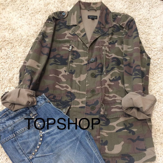 TOPSHOP(トップショップ)のTOPSHOPカモフラJK レディースのジャケット/アウター(ミリタリージャケット)の商品写真