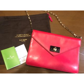 ケイトスペードニューヨーク(kate spade new york)の美品★kate spade ショルダーバッグ(クラッチバッグ)