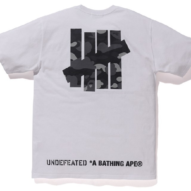 UNDEFEATED×BAPE UND CAMO TEE WHITE M