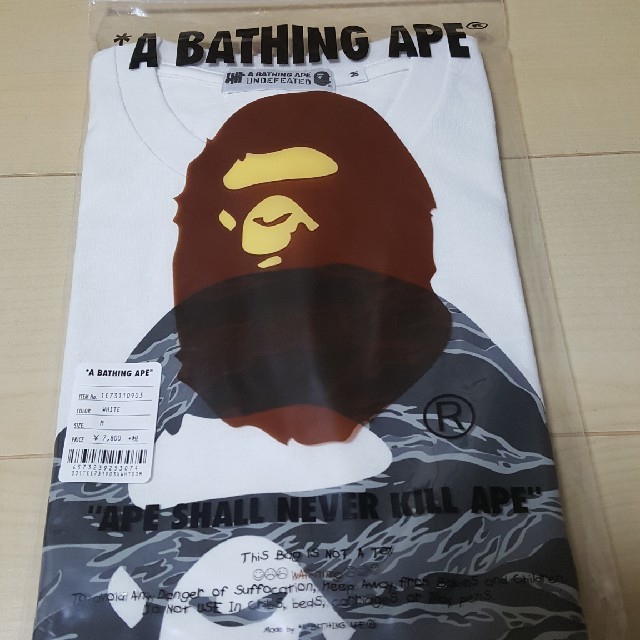 A BATHING APE(アベイシングエイプ)のUNDEFEATED×BAPE UND CAMO TEE WHITE M メンズのトップス(Tシャツ/カットソー(半袖/袖なし))の商品写真