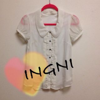 イング(INGNI)のINGNI♡ホワイトブラウス(シャツ/ブラウス(半袖/袖なし))