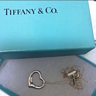 ティファニー(Tiffany & Co.)の新品同様 オープンハートネックレス(ネックレス)