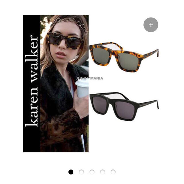 KAREN WALKER(カレンウォーカー)のkarenworker べっ甲サングラス レディースのファッション小物(サングラス/メガネ)の商品写真