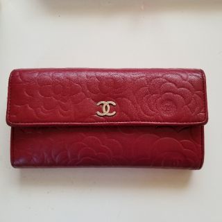 シャネル(CHANEL)のCHANELカメリア長財布(長財布)